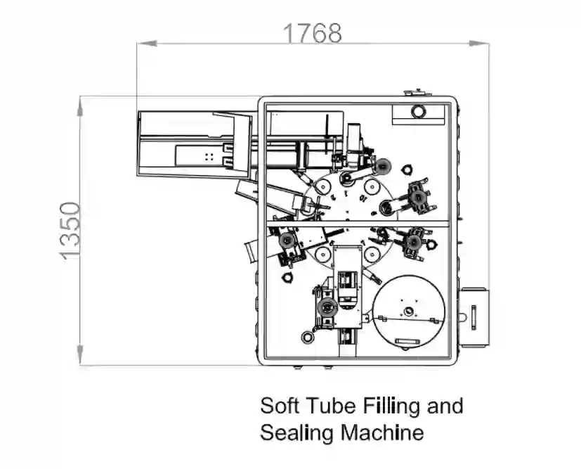 A Ultimate Guide for Toothpaste Filling Machine 8 drawing toothpaste filling machine