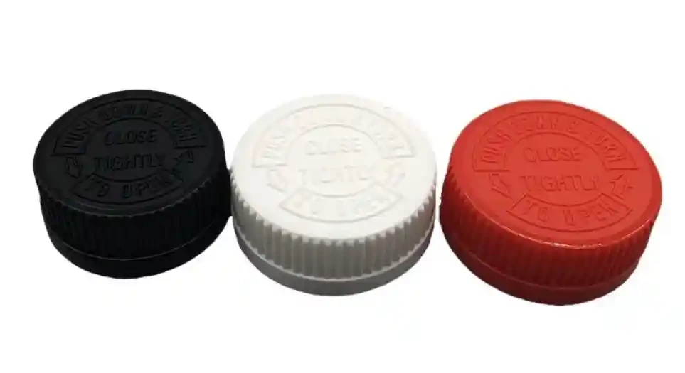 child-resistant caps