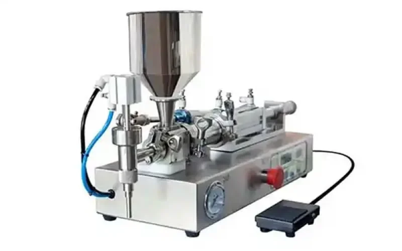 semi automatic liquid piston filling machine
